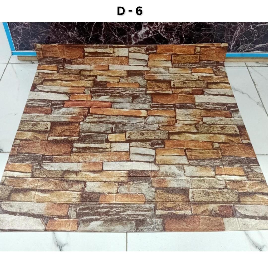 3D Brick Design Self-Adhesive Waterproof Foam Sheet 3D PE Foam Wallpaper